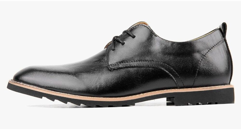 ILoveSia Soft Leather Casual Business Oxford Dress Shoes Black Men's Size 9.5